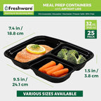 Freshware Meal Prep Containers 3 Compartment - Image 4