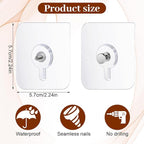 20Pcs Heavy Duty Self Adhesive Hooks, No-Trace Sticker Frame Hangers Without - Image 2