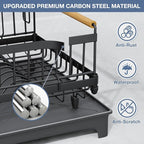 Dish Drying Rack with Drainboard, Rustproof Dish Rack - Image 3