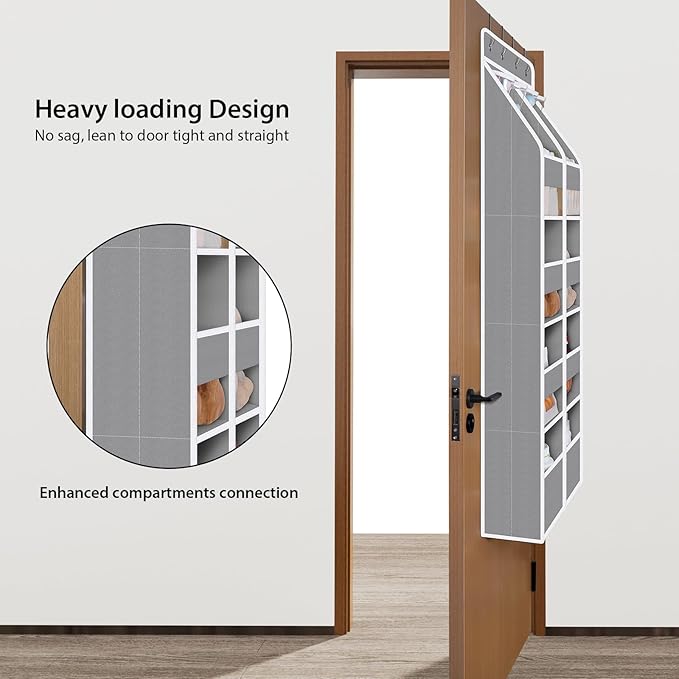 Univivi 5-Shelf Fabric Door Organizer Over Door Hanging Organizer - Image 2
