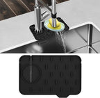 Sink Faucet Splash Guard Mat Silicone Soap Dish Pad Faucet Handle Drip Catch by Dimeho