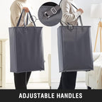Slim Laundry Hamper with Adjustable Long Handles, 45L Small Laundry Baskets - Image 2