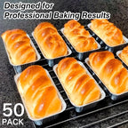 50 Pack 2Lb Loaf Pans, 8.5" X 4.5" X 2.6" Foil Heavy Duty Disposable Aluminum - Image 6