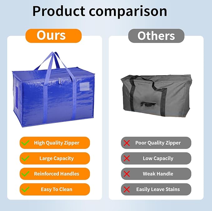 4 Pack-Extra Large Heavy Duty Moving Bags - Image 5