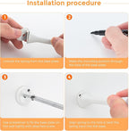 Ravinte Door Stoppers, 24 Pack White Spring Door Stops - Image 7