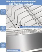 Dish Drying Rack, Thicker Premium Aluminum Frame and 304 Stainless Steel Plate - Image 2