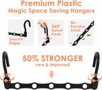 Closet Organizers and Storage, Magic Space Saving Hangers - Image 4