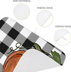 Fall Dish Drying Mat 18 x 24 Inch Thanksgiving Buffalo Plaid Pumpkin Drying Mat - Image 3