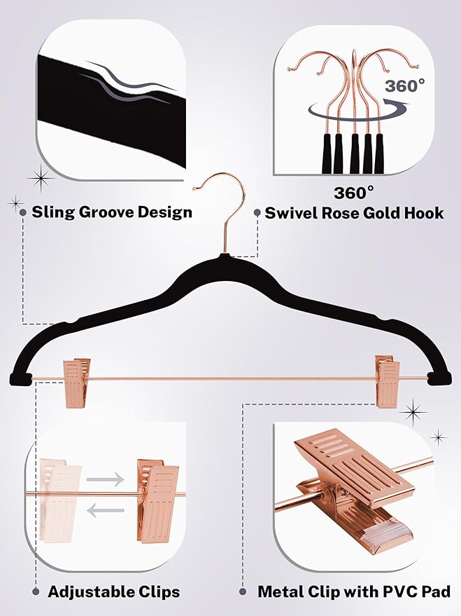 HOUSE DAY Velvet Pants Hangers - Image 3
