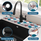 Wall Tiles Texture Sink Faucet Absorbing Mat Ceramic Decor Super Absorbent Fast - Image 4