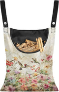 Hummingbird Pink Clothespin Bag, Large Clothes Pin Hanging Bag, Pin Bag by Unknown