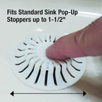 DANCO Universal Bathroom Sink Suction Cup Hair Catcher Strainer and Snare | - Image 3