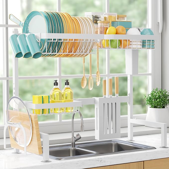 Over The Sink Dish Drying Rack by Sakugi