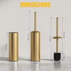BESy Toilet Brush and Holder, Toilet Cleaner Bowl Set - Image 9