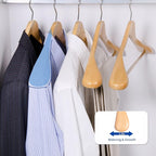 Nature Smile Luxury Natural Wooden Suit Hangers - Image 3