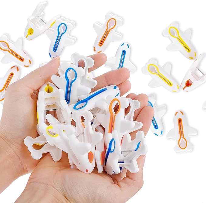 Plastic Clothes Pins Colorful Clothespins-Non-Slip Laundry Clips by Rovedcity