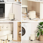 Bathroom Trash can with lid Soft Close, 6 Liter/1.6 Gallon Step Pedal Stainless - Image 5
