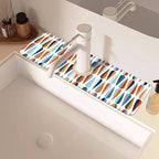 Mid-Century Drop Shapes Kitchen Sink Splash Guard Mat Absorbent Fast Drying Mat - Image 2