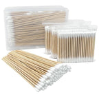 Bamboo Cotton Swabs Set by Garrelett