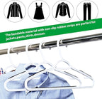 30 Pack Bendable Plastic Hangers Light-Weight Non-Slip Clothes/Suit Hangers - Image 7