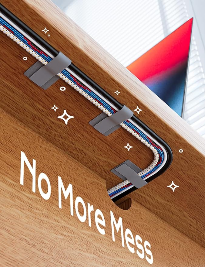 Adhesive Wire Management, Adjustable Cable Straps, Sticky-Back Cord Organizer - Image 9