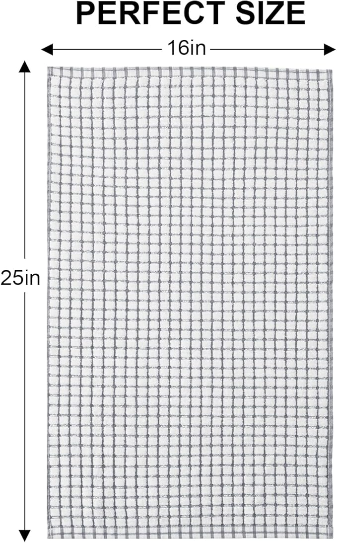 Kitinjoy Cotton 8 Pack Terry Kitchen Towels, 16 x 25 Inches Super Soft and - Image 6