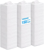 Shop Towels Rags, 150 Pack Reusable Shop Rags Bulk Microfiber Cleaning Cloth by Unimade