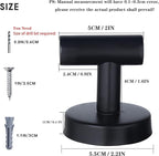 Towel Hooks Bathroom Coat Robe Wall Hook Heavy Duty Door Hanger Towel Robe - Image 2