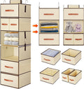 Hanging Closet Organizer 6-Shelf, Upgrade Hanging Shelves by LOVSTORAGE