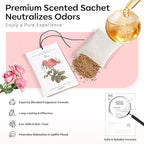 MYARO 12 Pcs Rose Scented Sachets Long Lasting Room Air Freshener Odor - Image 4
