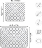 Super Absorbent Dish Drying Mat, Microfiber Fast-Drying Dish Mat, Kitchen Dish - Image 3
