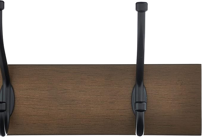 Amazon Basics Rectangular Farmhouse Wall-Mounted Coat Rack - Image 3