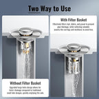 Bathroom Sink Stopper-All Metal Sink Stopper-Universal Fit 99% Bathroom Sink - Image 2