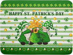 Shamrock Gnome Dish Drying Mat Coin Clover Dishes Fast Dry Mat 18x24 inch by Giwawa
