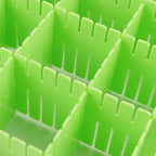 ZOENHOU 60 PCS Green Drawer Dividers, 12.6 x 2.8 Inch Adjustable Premium - Image 4