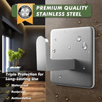 Auxmir Adhesive Hooks 15lb Towel Hooks, 5 Pack No Drilling Damage Free Wall - Image 3