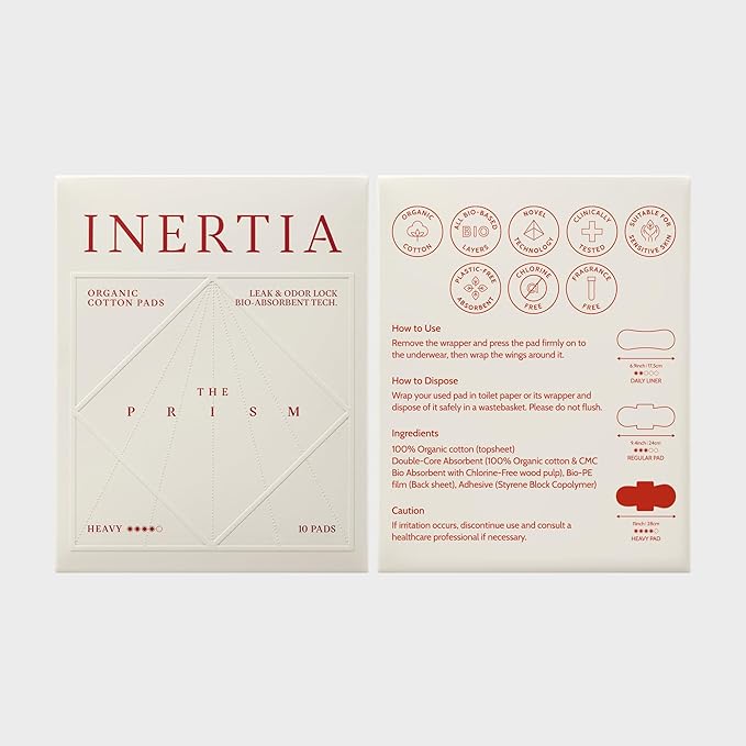 INERTIA The Prism White – Truly Organic Ultra Thin & Leak-Proof Organic Cotton - Image 9