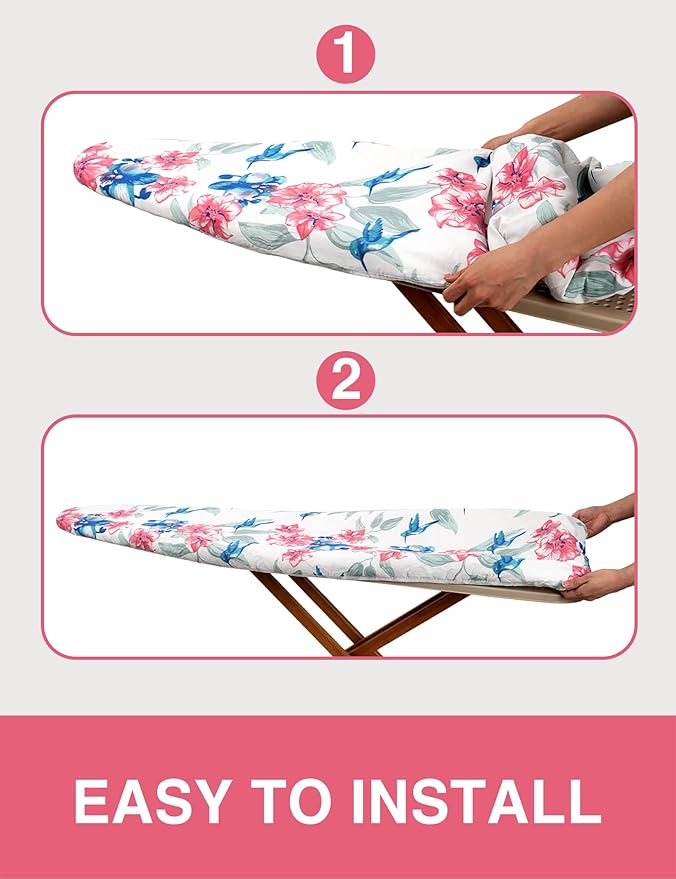 Ironing Board Cover and Pad 15"x54" Extra Thick Natural Cotton, Scorch and - Image 6