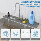 24 Inch Longer Faucet Mat for Kitchen Sink, Silicone Sink Faucet Mat Splash - Image 8