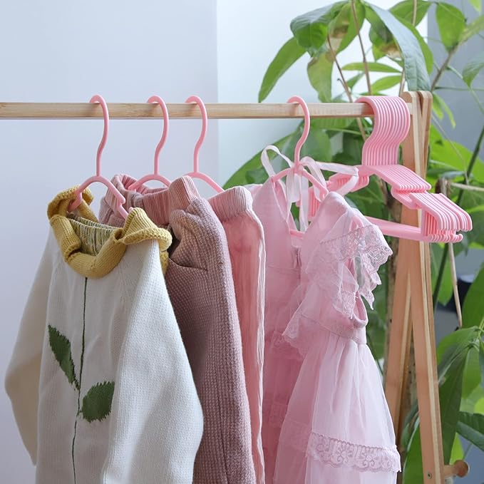 GoodtoU Pink Baby Hangers, 60 Pack Kids Clothes Hangers - Image 6