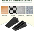 uxcell 2 Pcs Door Stoppers for Bottom of Door, 28mm/1.10 Inch Door Stops - Image 4