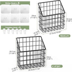 2 Pack Bath Toy Storage Organizer Basket, Large Metal Bathtub Toy Holder - Image 2