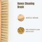 KONEX Nylon Fiber Economy Utility Cleaning Hand Brush | Heavy Duty Hand-Held - Image 3