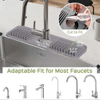 15 Inch Silicone Faucet Mat for Kitchen Sink Splash Guard – 2025 Upgraded - Image 5