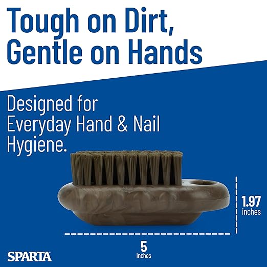 SPARTA Nail Scrub Brush Commercial-Grade, Heavy-Duty Hand and Fingernail Brush - Image 3