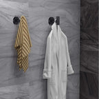Bathroom Robe Towel Hooks Coat Matte Black Wall Hook Stainless Steel Heavy Duty - Image 4