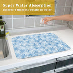 Winter Snowflake Dish Drying Mat - Image 6
