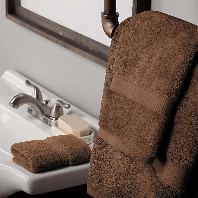 Superior Solid Egyptian Cotton Towel Set, Hand Towel 20” x 30”, Bath Towel 30” - Image 5