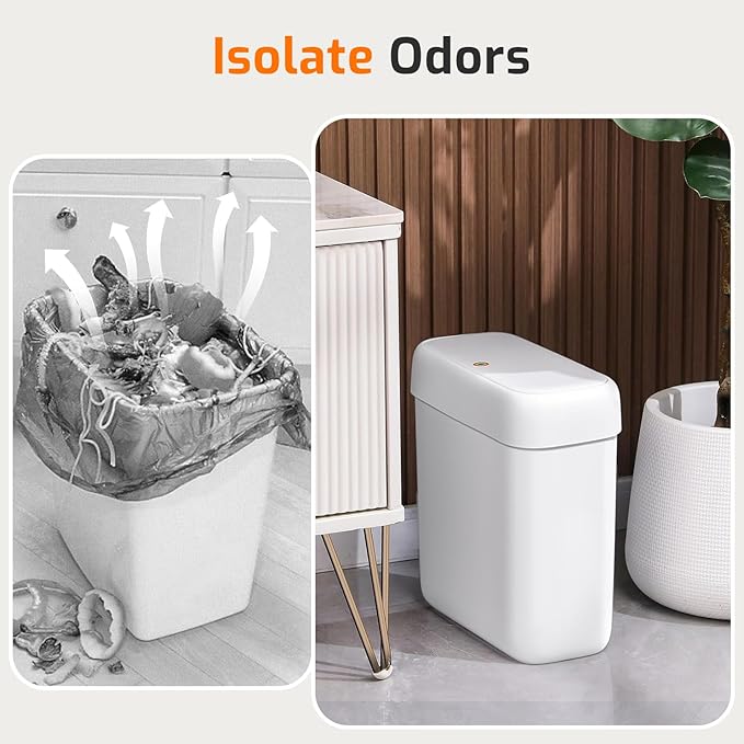 MOPALL Small Bathroom Trash Can - Image 4