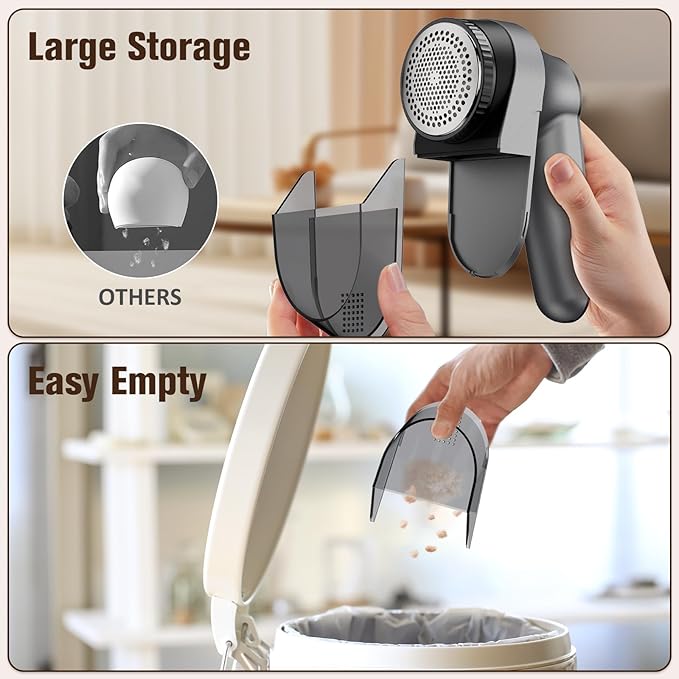DBC Rechargeable Fabric Shaver, 3-Speed Lint Remover - Image 2